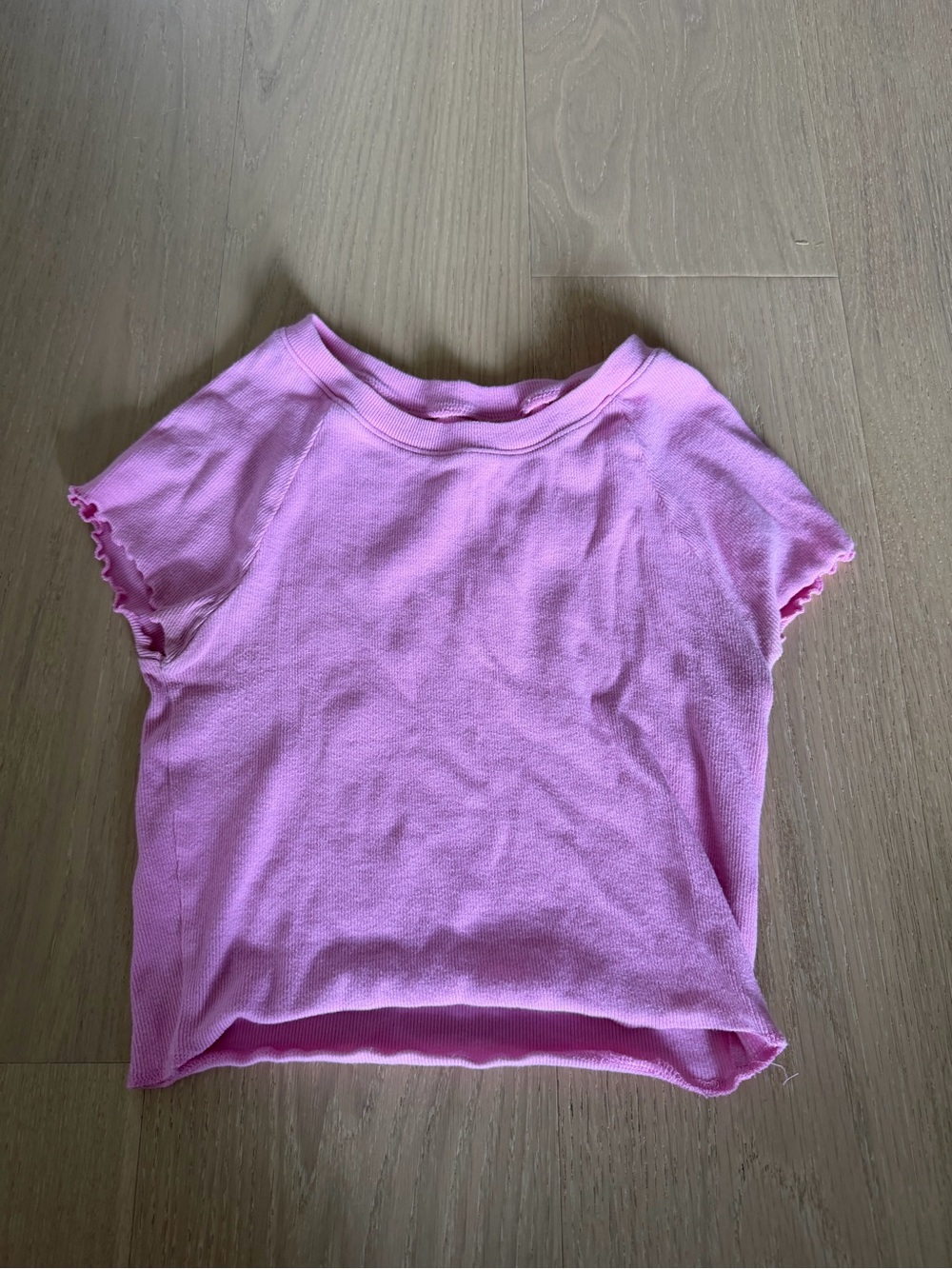 PacSun Pink Ribbed Crop Top